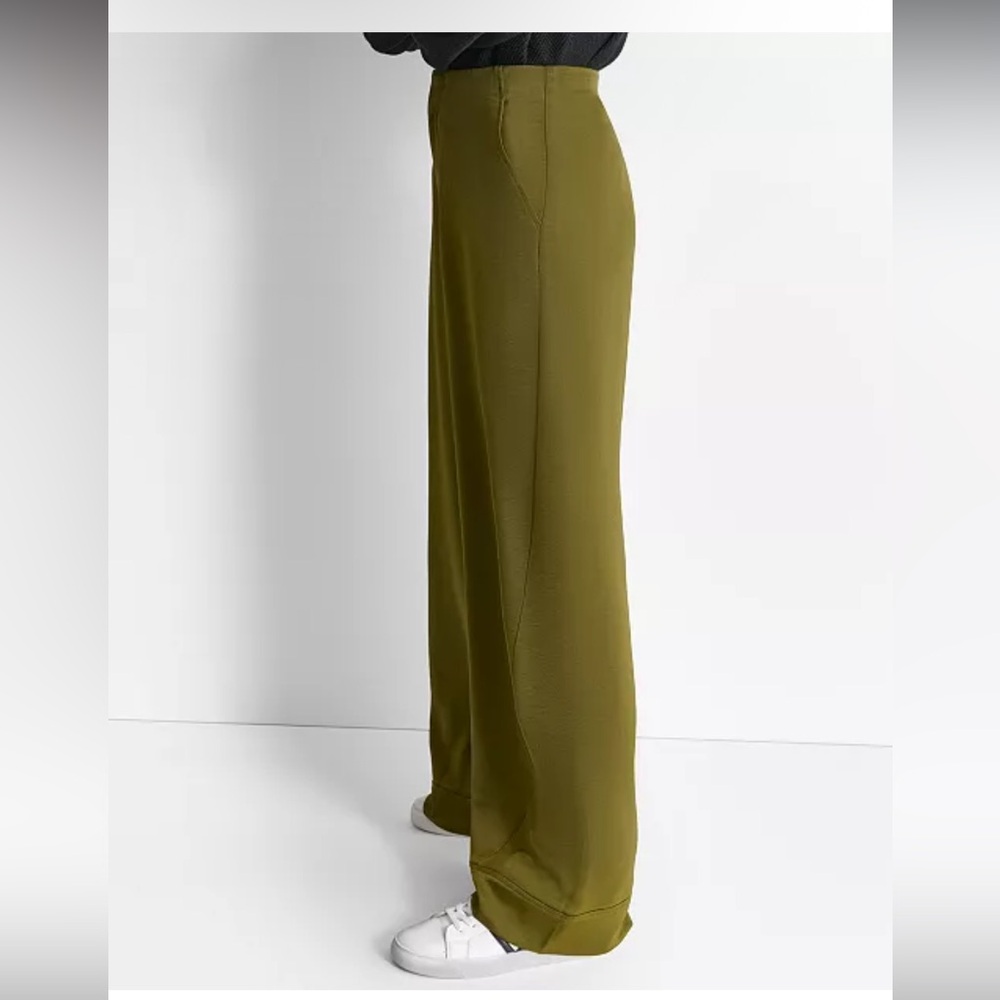 DKNY
Women's Glazed High Rise Seamed-Cuff Wide-Leg Pants - Picture 3 of 8
